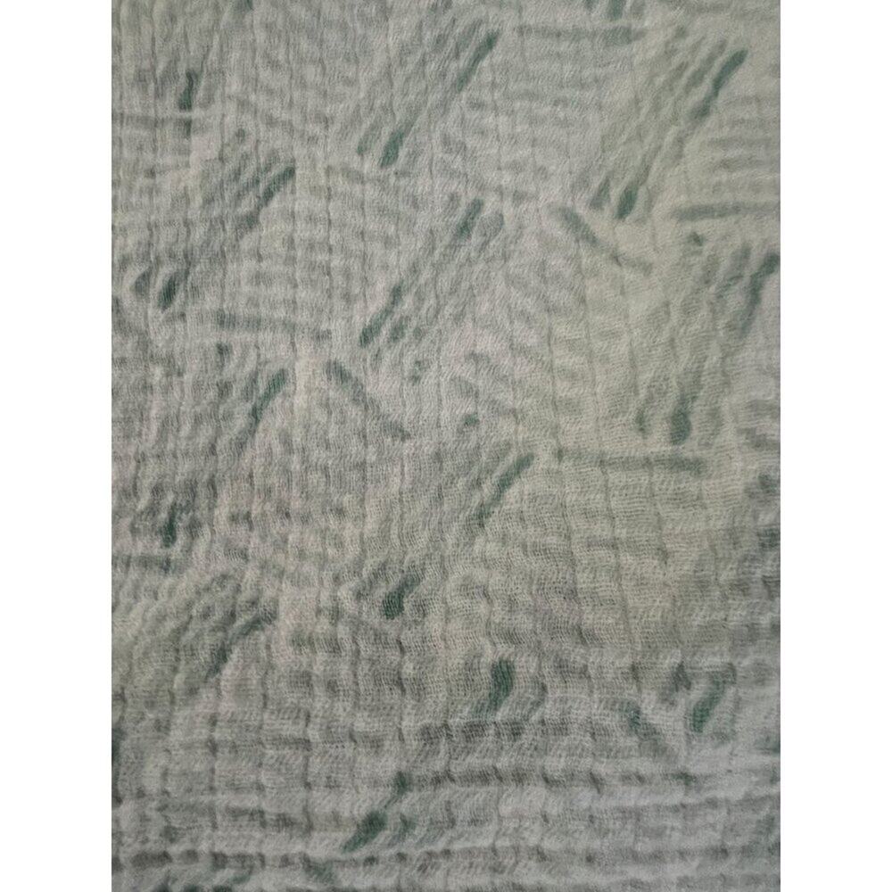 Aiden + Anais Unisex Baby Green & White Muslin Swaddle Blanket Gender Neutral